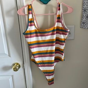 Multi striped bodysuit